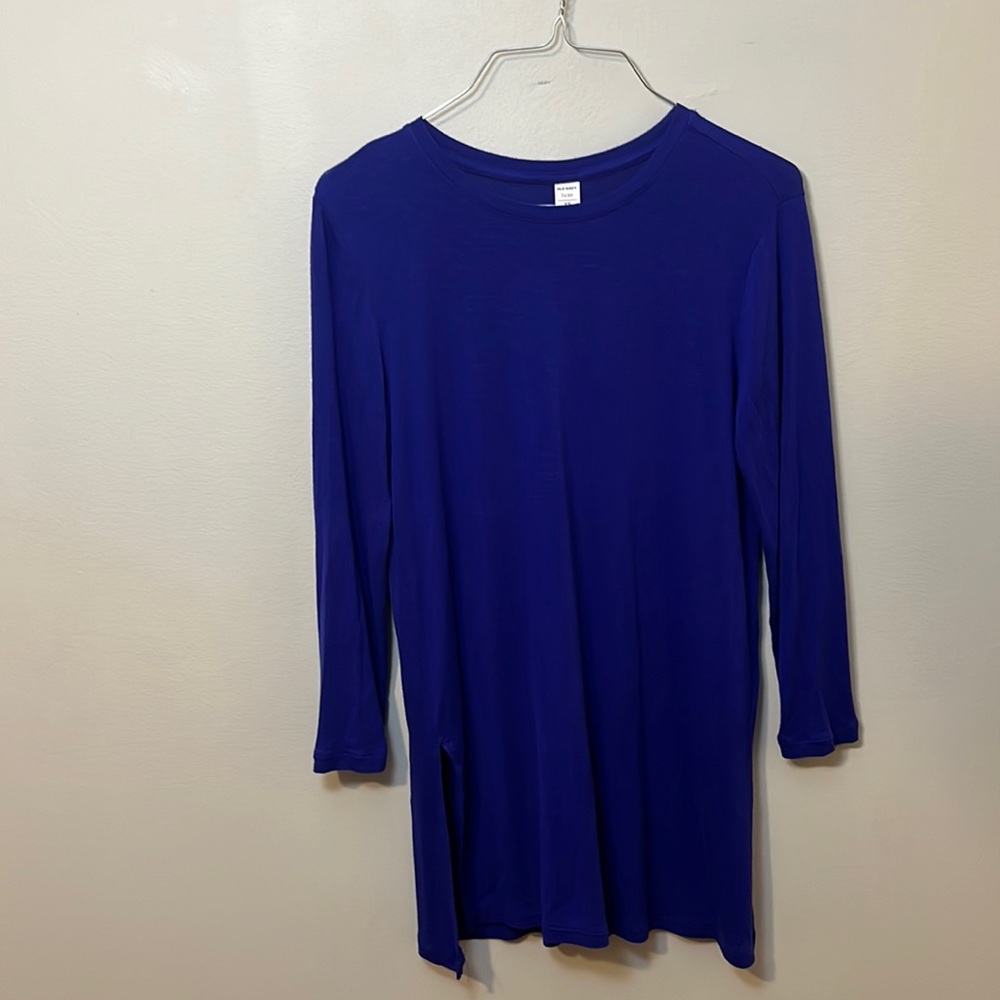 Long Old Navy Sweater in Bright Blue